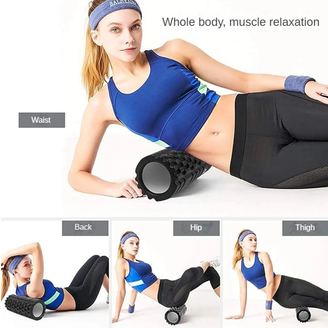 33*14cm Yoga Column Foam Axis Massage roller Muscle Back Muscle MassageThe grid Back training set shipping
