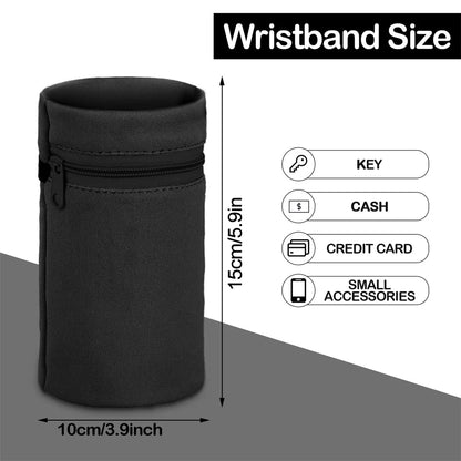 Zipper Running Bags Lightweight Wrist Wallet Pouch for Phone Key Card Sweatband Gym Fitness Sports Cycling Wristband Arm Bag