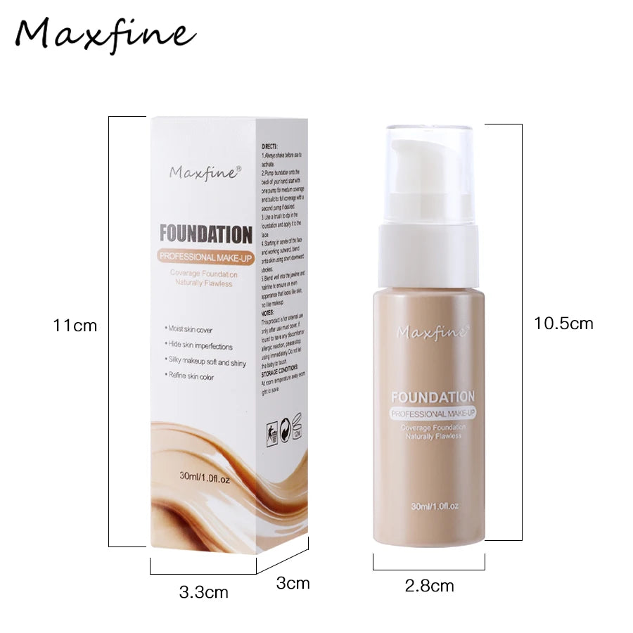 12-color liquid foundation, unparalleled wrinkle relieving and full coverage of high-definition liquid foundation, has a nourish