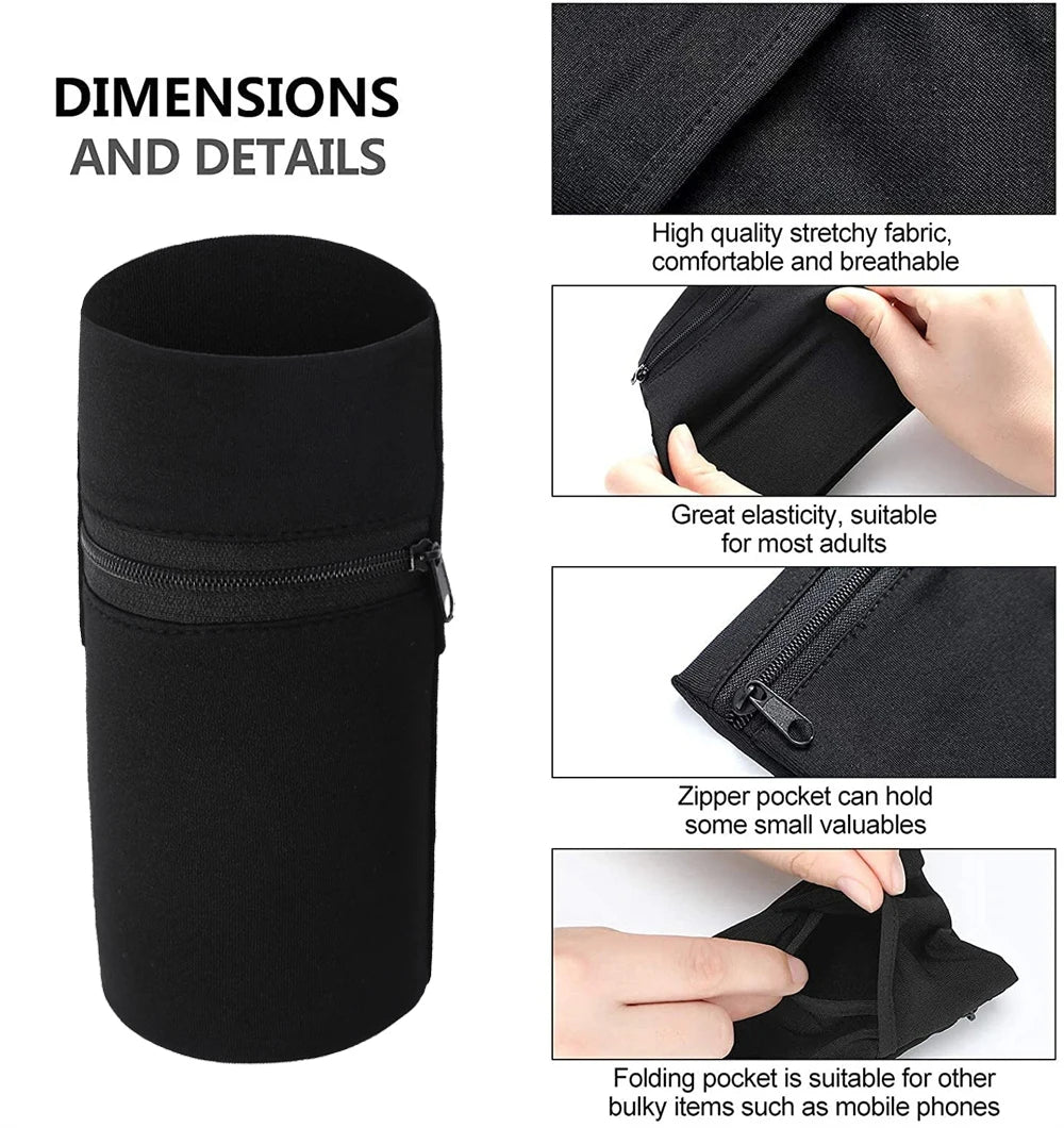 Zipper Running Bags Lightweight Wrist Wallet Pouch for Phone Key Card Sweatband Gym Fitness Sports Cycling Wristband Arm Bag