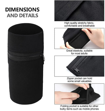 Zipper Running Bags Lightweight Wrist Wallet Pouch for Phone Key Card Sweatband Gym Fitness Sports Cycling Wristband Arm Bag