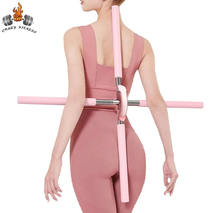 Yoga Hunchback Corrector Adjustable Stainless Steel Body Stick