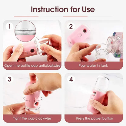 30ml Mini Humidifier Home Portable Rechargeable Small Facial Steamer Wireless Nano Personal Face Hydrat Sprayer Cool Mist Maker