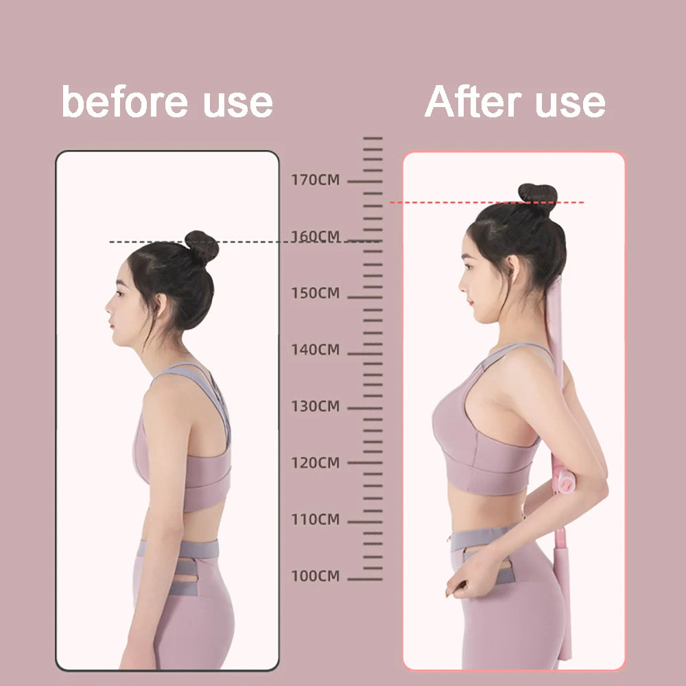Yoga Hunchback Corrector Adjustable Stainless Steel Body Stick