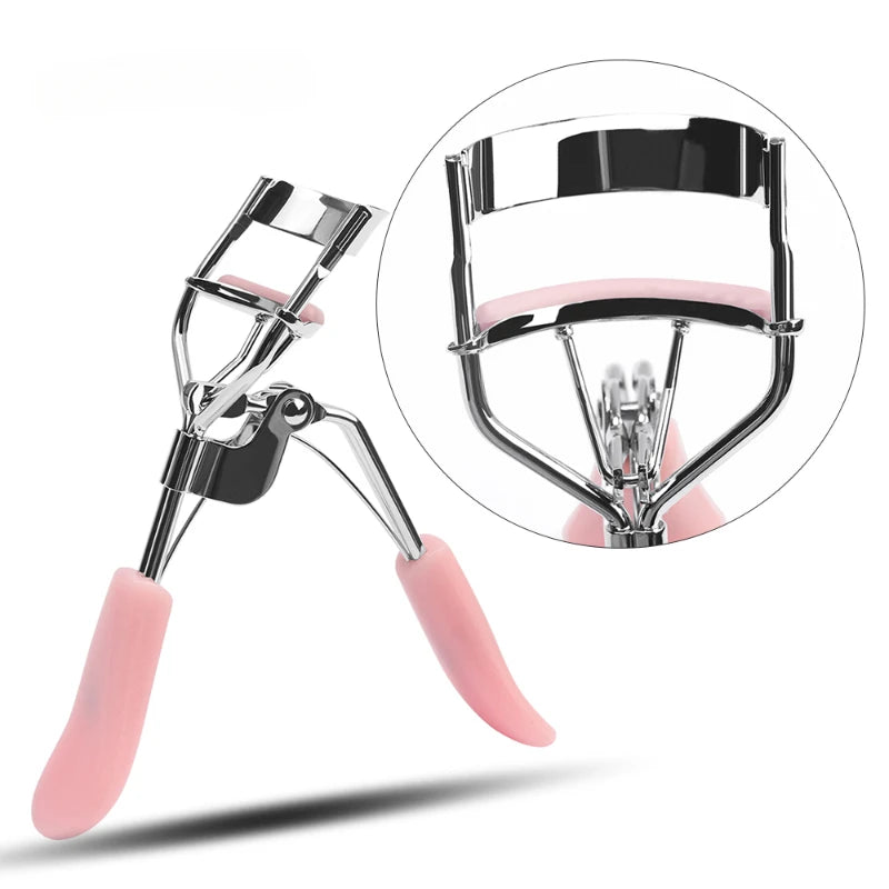 CNKESS 1Pc Pro Makeup Eyelash Curler Beauty Tools Lady Women Nature Style Cute Eyelash Handle Curl Eye Lash Curler random color