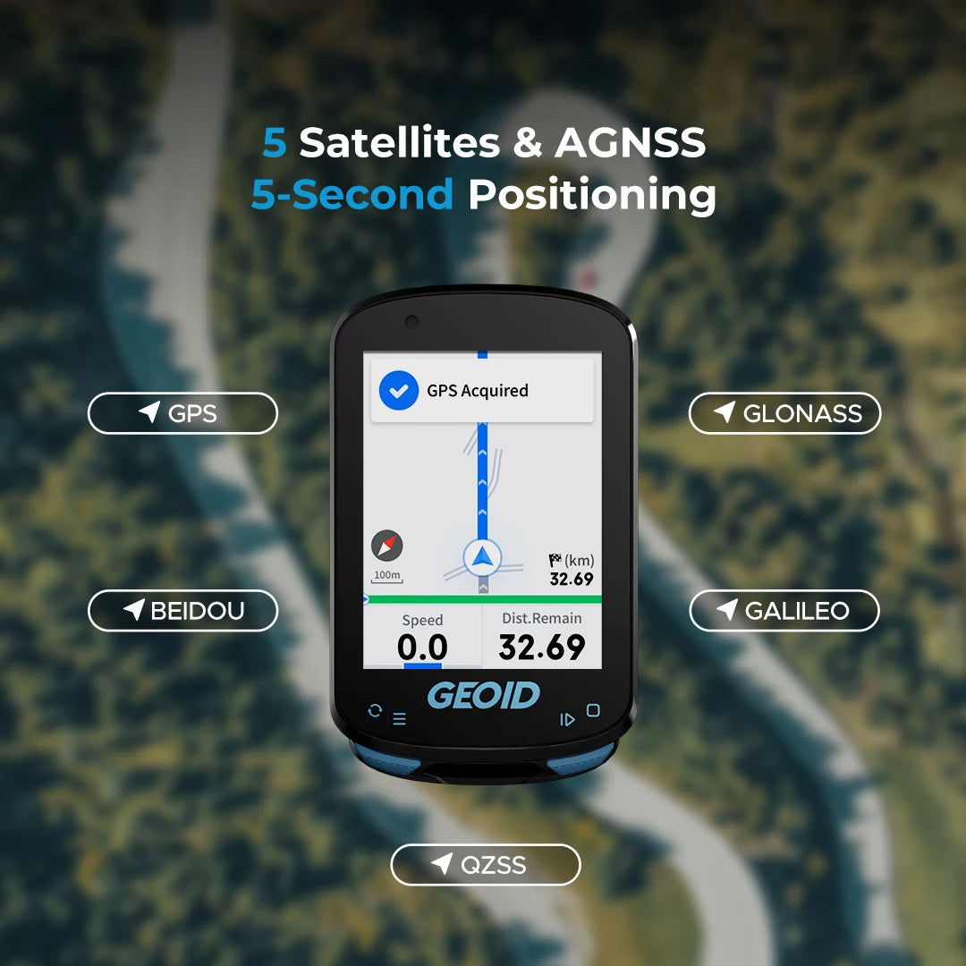 GEOID CC600 Smart Navigation Odometer Wireless Bicycle Speedometer Automatical WIFI ANT+ Bike Computer